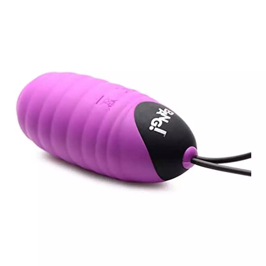 28X Ribbed Silicone Vibrating Egg with Remote Control