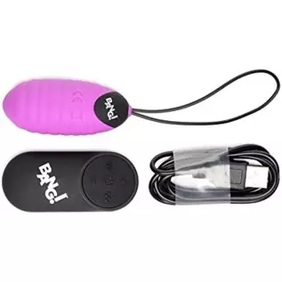 28X Ribbed Silicone Vibrating Egg with Remote Control