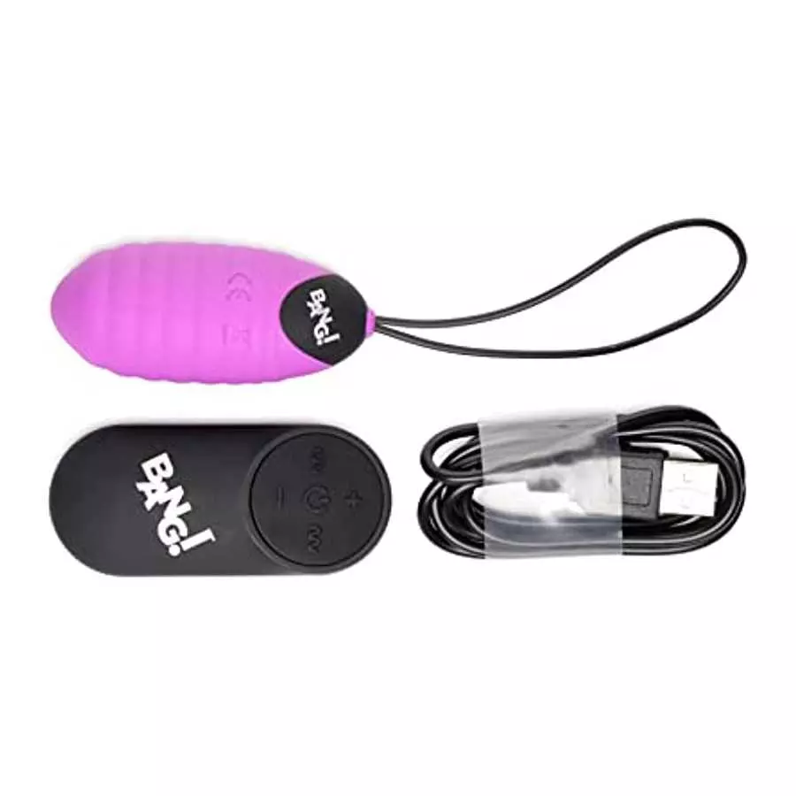 28X Ribbed Silicone Vibrating Egg with Remote Control