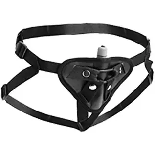 Sutra Fleece-Lined Strap On with Vibrator Pouch