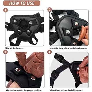 Strap on Harness, Wearable Panty Adult Sex Toy for Women Lesbian Couples and Gay