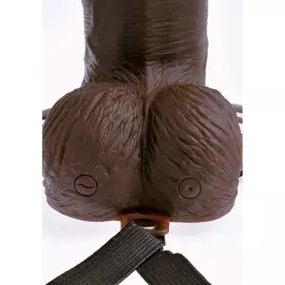 Pipedream Products Fetish Fantasy Series 8" Hollow Rechargeable Strap-on with Remote, Brown, 1 Count Pipedream Products Fetish Fantasy Series 8" Hollow Rechargeable Strap-on with Remote, Brown, 1 Count