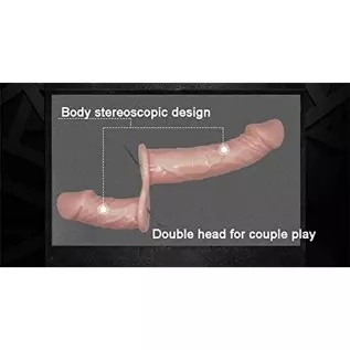 FRRDEI Vibrating Double Sided Dildo Strap on Wearable Harness Realistic Vibrator Penetrator Toy Two Ended Dildo, Headed Dong Pen FRRDEI Vibrating Double Sided Dildo Strap on Wearable Harness Realistic Vibrator Penetrator Toy Two Ended Dildo, Headed Dong Pen