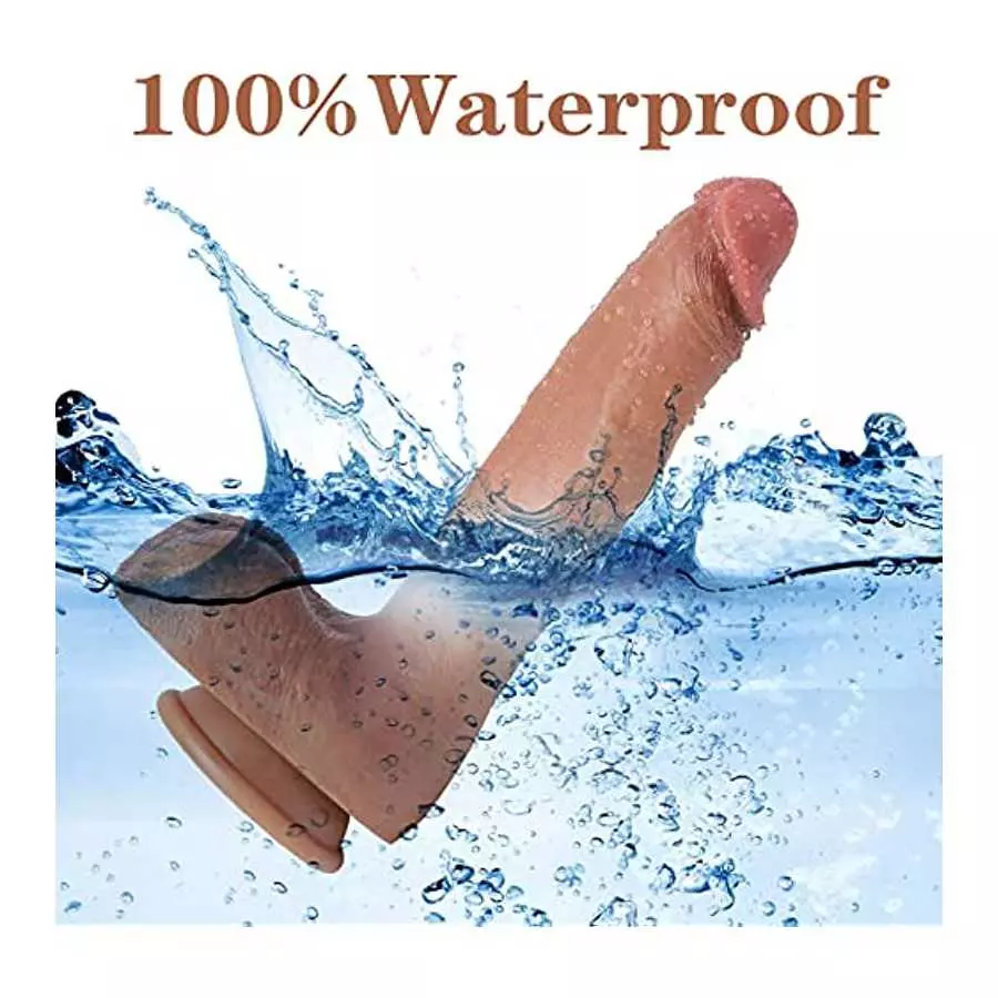 Suwuka 10" Dildo Soft Large Dildos for Women Realistic Didlo-Silicone for Vaginal G-spot&Anal Dildos Feels Like Skin Fake Penis