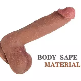 Suwuka 10" Dildo Soft Large Dildos for Women Realistic Didlo-Silicone for Vaginal G-spot&Anal Dildos Feels Like Skin Fake Penis