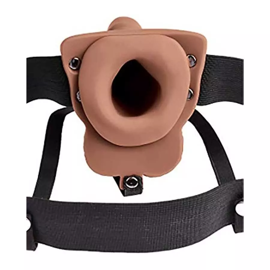 Pipedream Products Fetish Fantasy Series 6" Hollow Rechargeable Strap-on with Remote, Flesh