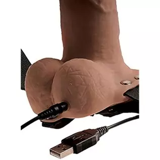 Pipedream Products Fetish Fantasy Series 6" Hollow Rechargeable Strap-on with Remote, Flesh Pipedream Products Fetish Fantasy Series 6" Hollow Rechargeable Strap-on with Remote, Flesh