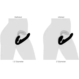 Strap U Strap-u 10x Swirl Ergo-fit Inflatable & Vibrating Strapless Strap-on - Beige Strap U Strap-u 10x Swirl Ergo-fit Inflatable & Vibrating Strapless Strap-on - Beige