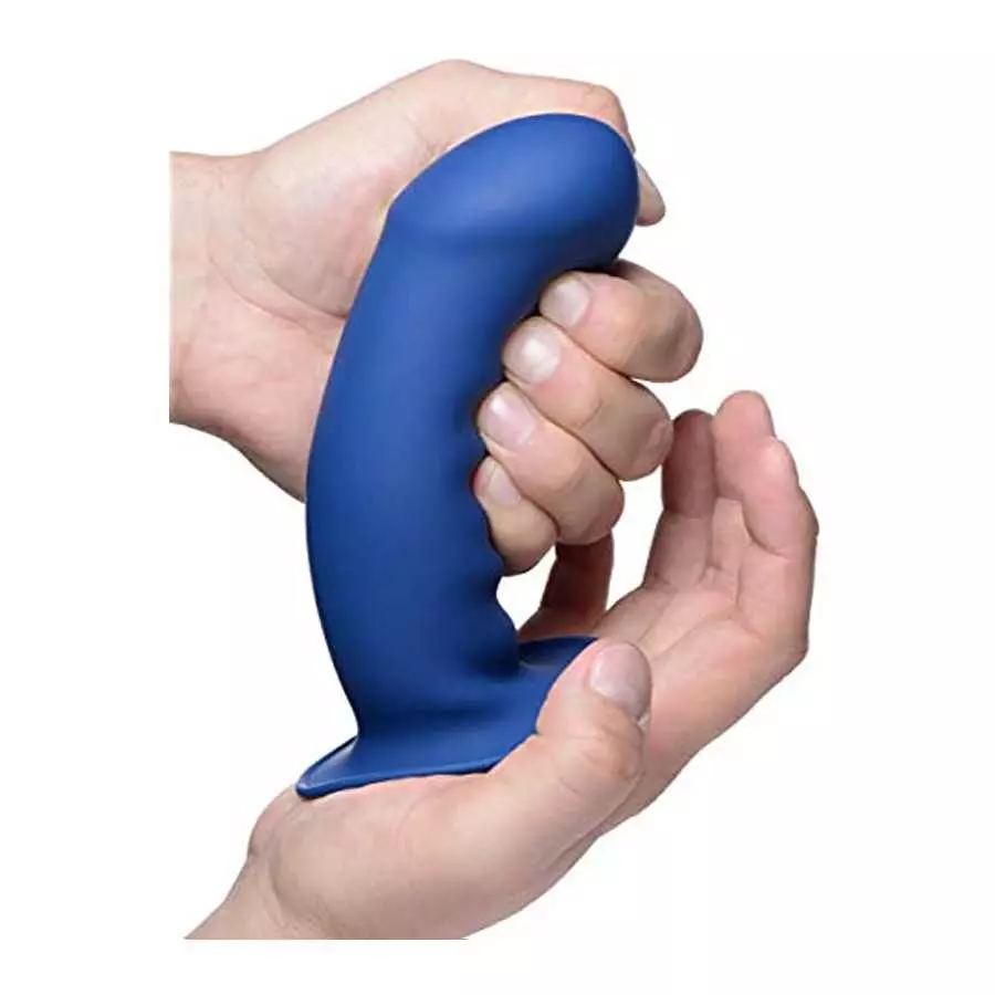 Squeezable Thick Phallic Dildo - Blue Squeezable Thick Phallic Dildo - Blue