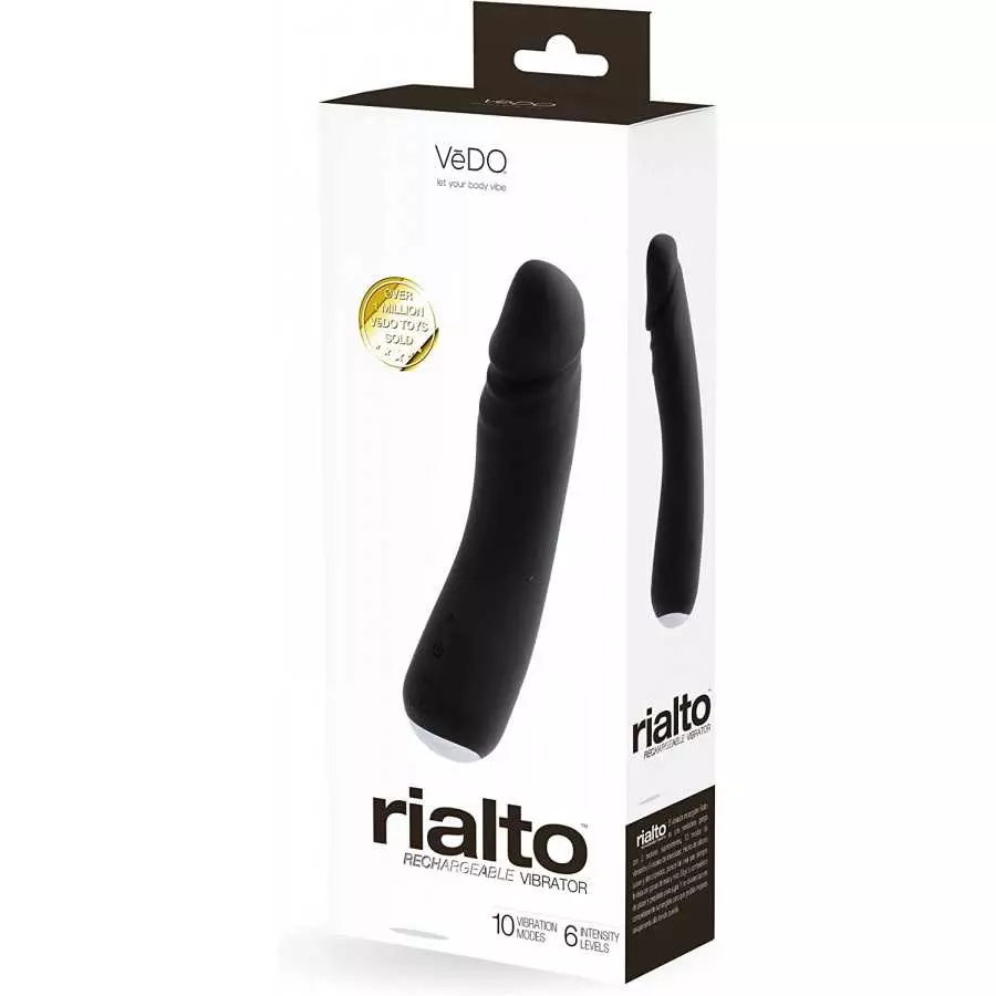 Vedo Rialto Rechargeable Realistic Vibrator (Mocha)