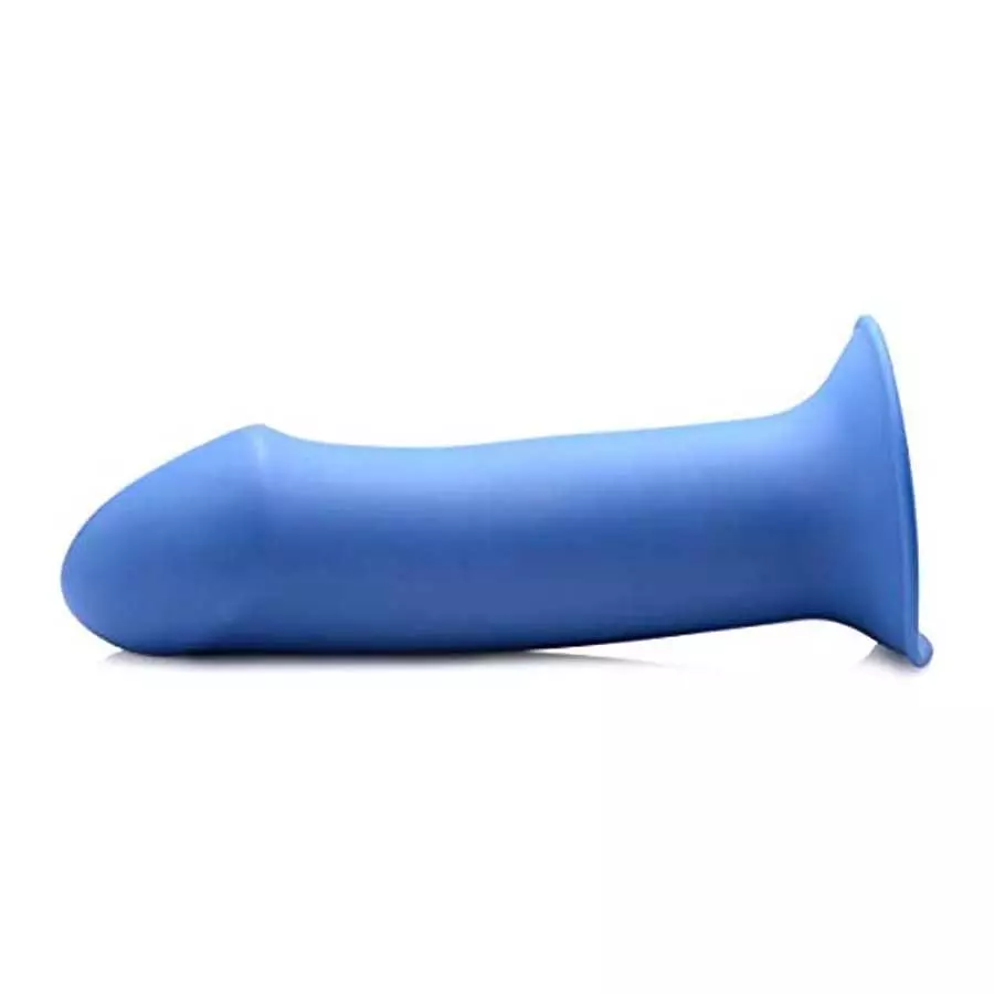 Squeezable Thick Phallic Dildo - Blue