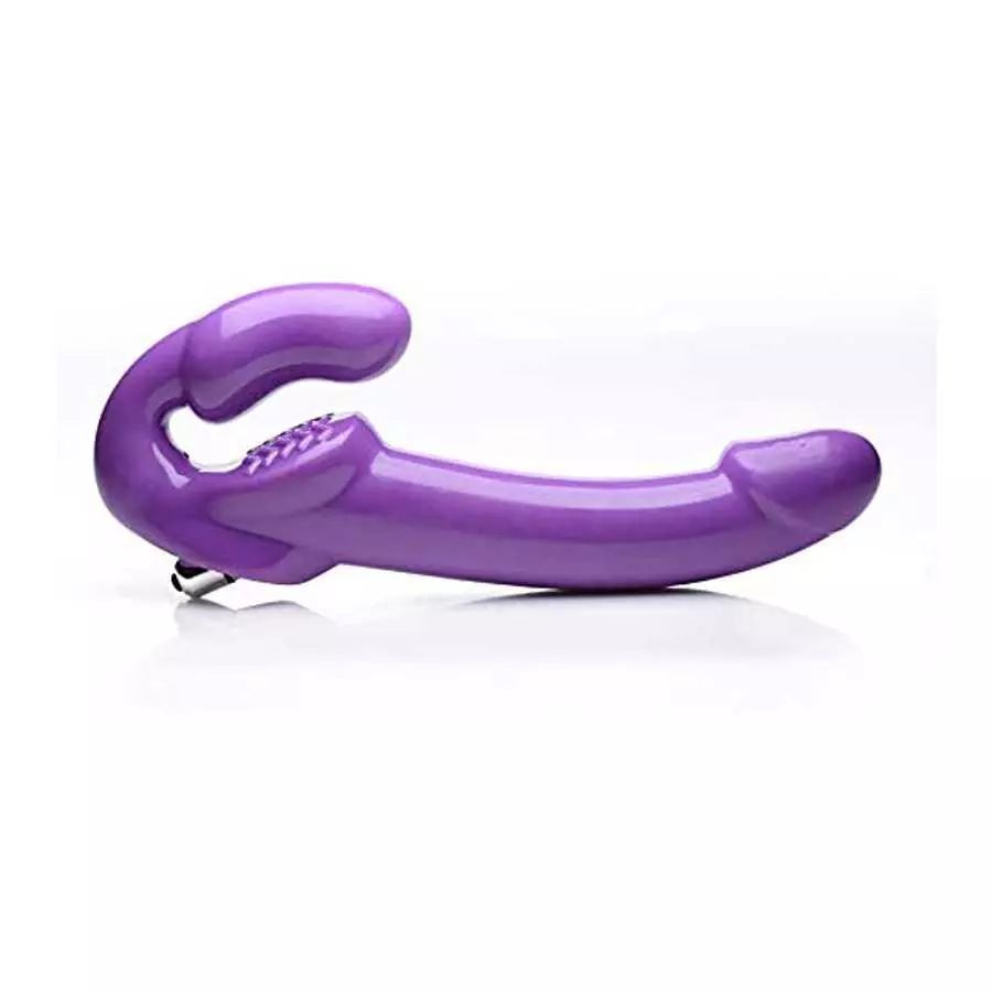 7X Revolver 2 Inch Thick Vibrating Strapless Strap-on