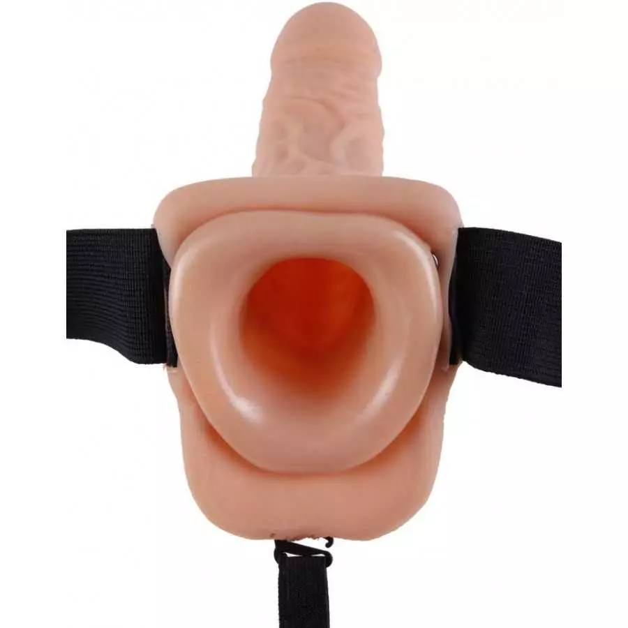 Pipedream Products Fetish Fantasy Hollow Strap On with Balls, Flesh, 7 Inch, 1 Pound