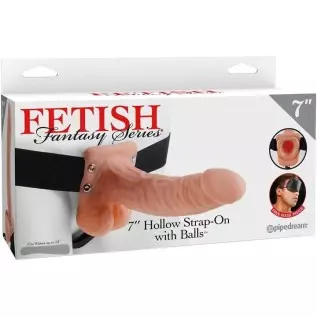 Pipedream Products Fetish Fantasy Hollow Strap On with Balls, Flesh, 7 Inch, 1 Pound Pipedream Products Fetish Fantasy Hollow Strap On with Balls, Flesh, 7 Inch, 1 Pound