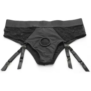 STRAP U Panty Dildo Harness with Garter Straps & Universal O-Ring That Fits Most Strap-On Dildos. Pegging Toys Sex Harness & Sex