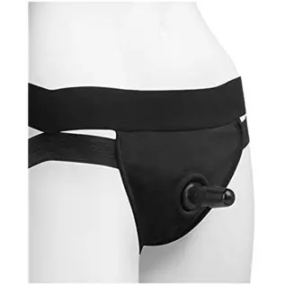 Doc Johnson Vac-U-Lock - Panty Harness with Plug - Dual Strap - Compatible with all Vac-U-Lock Dildos - Large/Extra Large