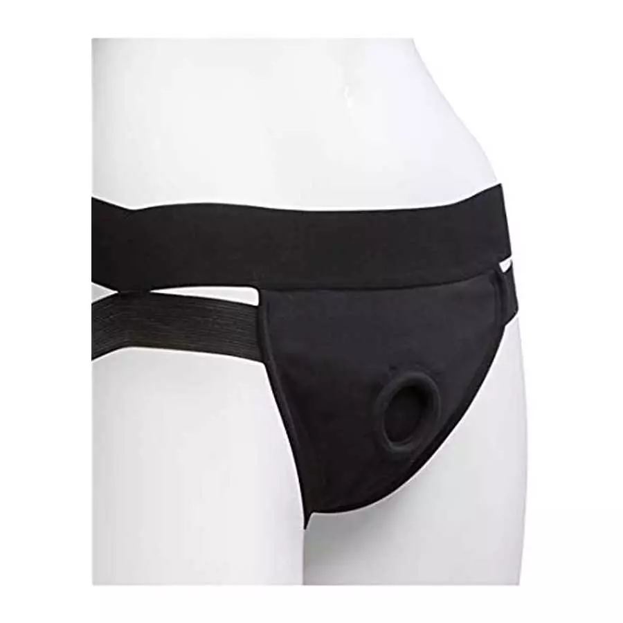 Doc Johnson Vac-U-Lock - Panty Harness with Plug - Dual Strap - Compatible with all Vac-U-Lock Dildos - Large/Extra Large