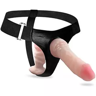 LeLuv Female Strap On Double Dongs Adjustable Harness