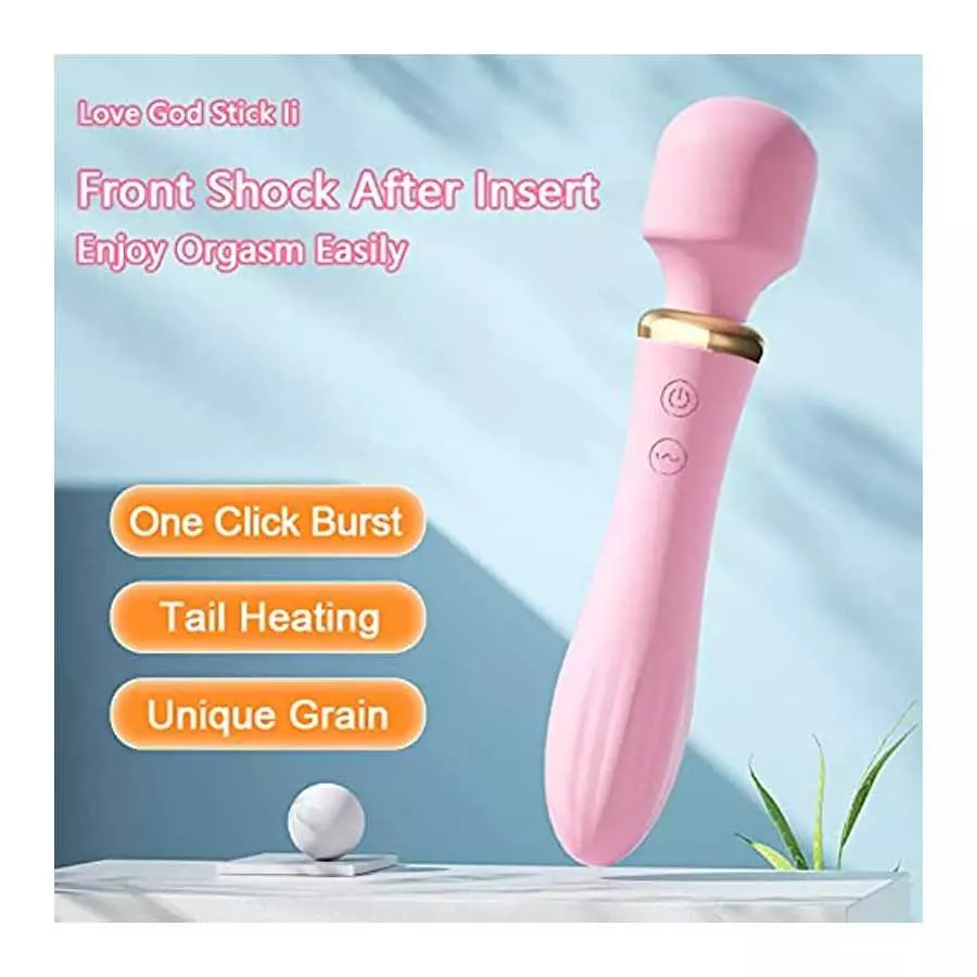 Rechargeable Personal Massager-10 Frequency Front and Rear Ddouble Vibration Heating-Perfect for Tension Relief Sex Toys,Vibrato