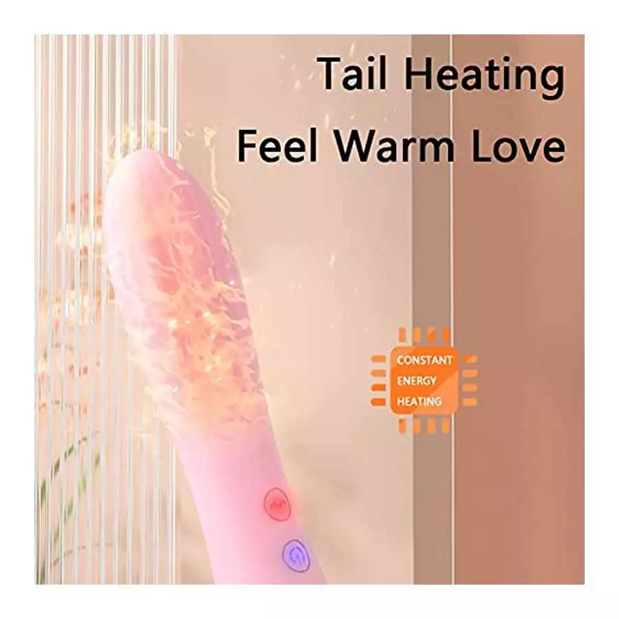 Rechargeable Personal Massager-10 Frequency Front and Rear Ddouble Vibration Heating-Perfect for Tension Relief Sex Toys,Vibrato