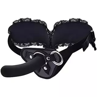 Silicone Strap On Dildo Dong with Adjustable Harness Realistic Penis for Lesbian Adult Anal Sex Toys for Women Female Masturbati