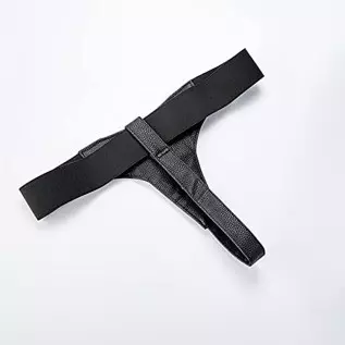 Shots - Ouch! Realistic - 7 Inch - Strap-On - Black, Black Shots - Ouch! Realistic - 7 Inch - Strap-On - Black, Black