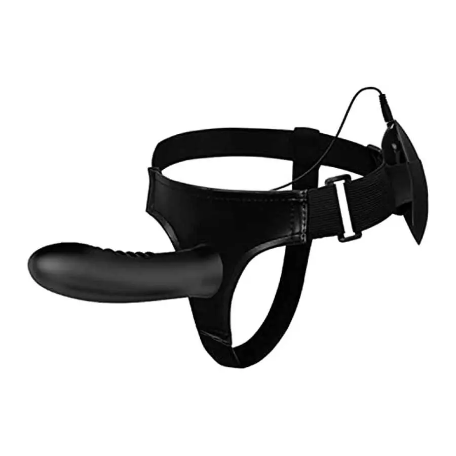 WEMAY Strap-on Sex Harness Vibrating Dildo, Flexible Silicone Hollow Dildos for Men Adult Sex Toy with Wired Remote Control, Bla WEMAY Strap-on Sex Harness Vibrating Dildo, Flexible Silicone Hollow Dildos for Men Adult Sex Toy with Wired Remote Control, Bla