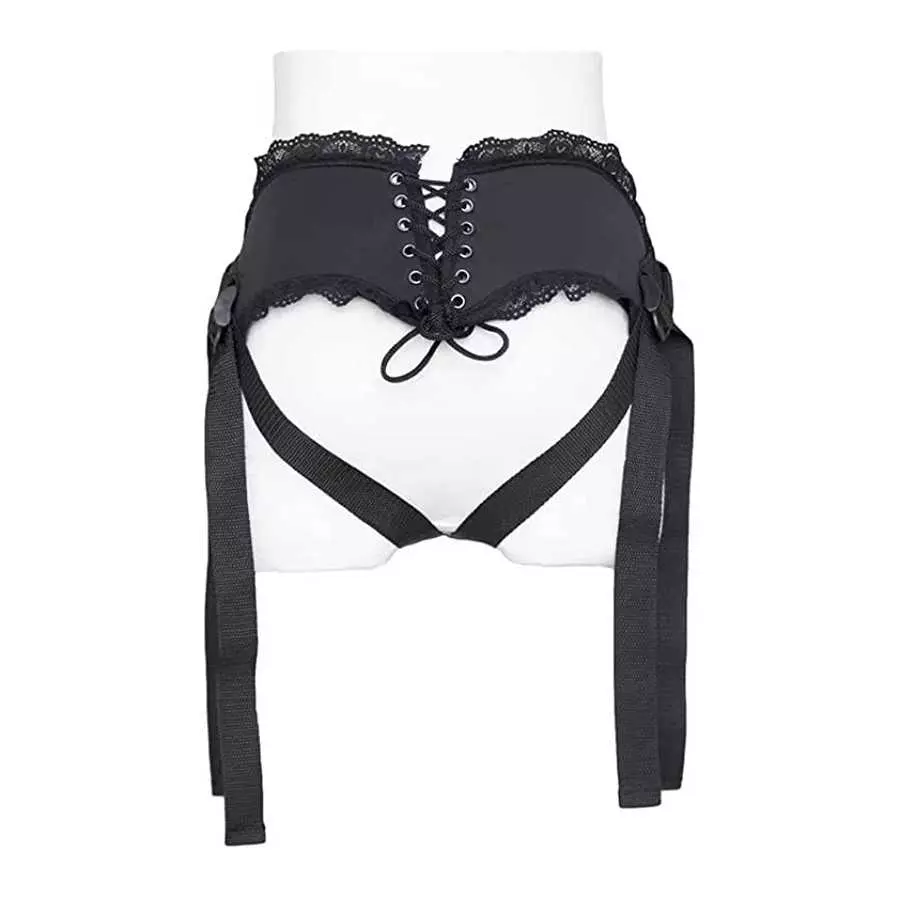 Strap On Harness for Women,Bandage Strapless Harness with O Ring and Lace,Adjustable Strap-on Harness Adult Sex Toy for Men Wome