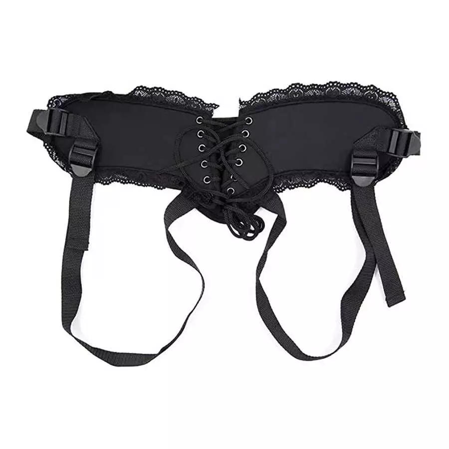 Strap On Harness for Women,Bandage Strapless Harness with O Ring and Lace,Adjustable Strap-on Harness Adult Sex Toy for Men Wome