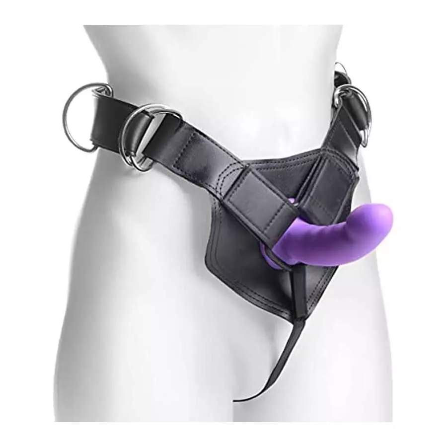 Flaunt Strap On with Purple Silicone Dildo Flaunt Strap On with Purple Silicone Dildo
