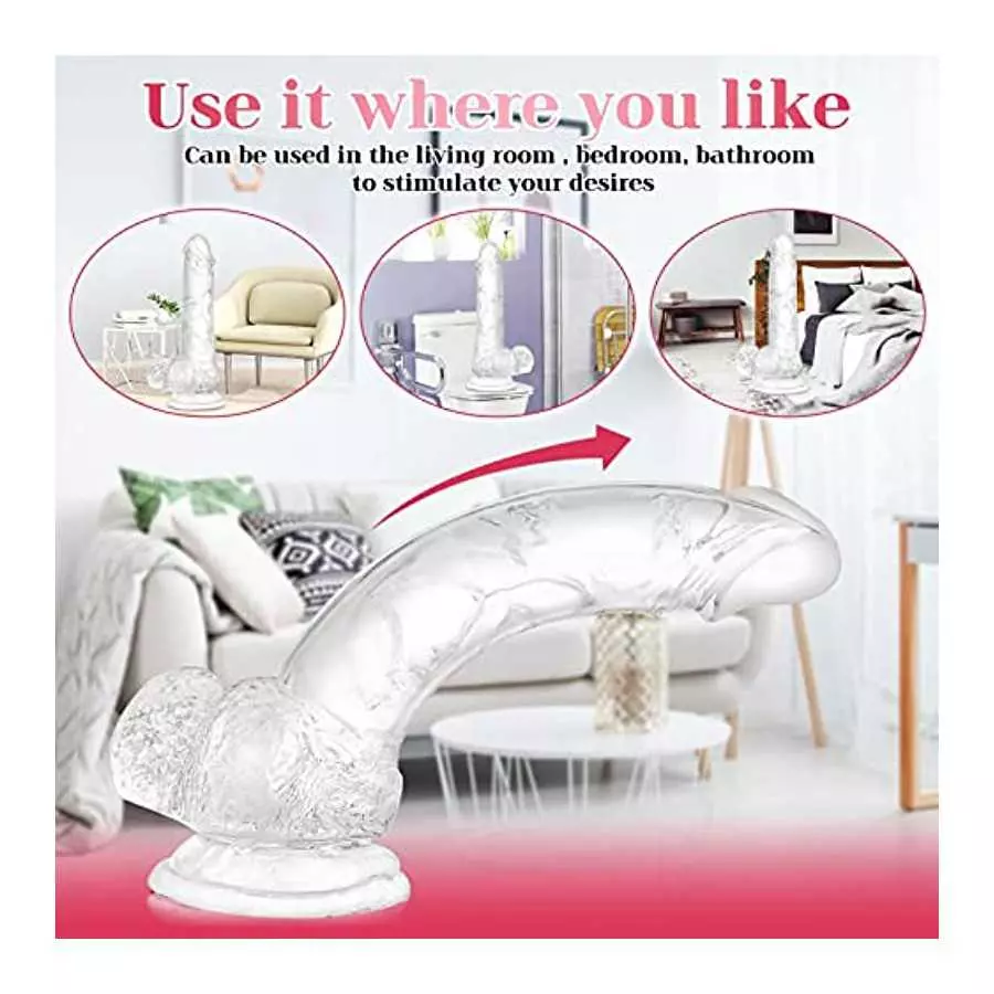 7.3 inch Soft Realistic Dildo, Human Safety Material, with Powerful Suction Cups, Suitable for Women/Men/Gay, Adult Toys for Wom