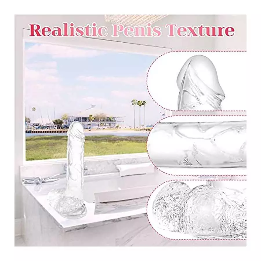 7.3 inch Soft Realistic Dildo, Human Safety Material, with Powerful Suction Cups, Suitable for Women/Men/Gay, Adult Toys for Wom