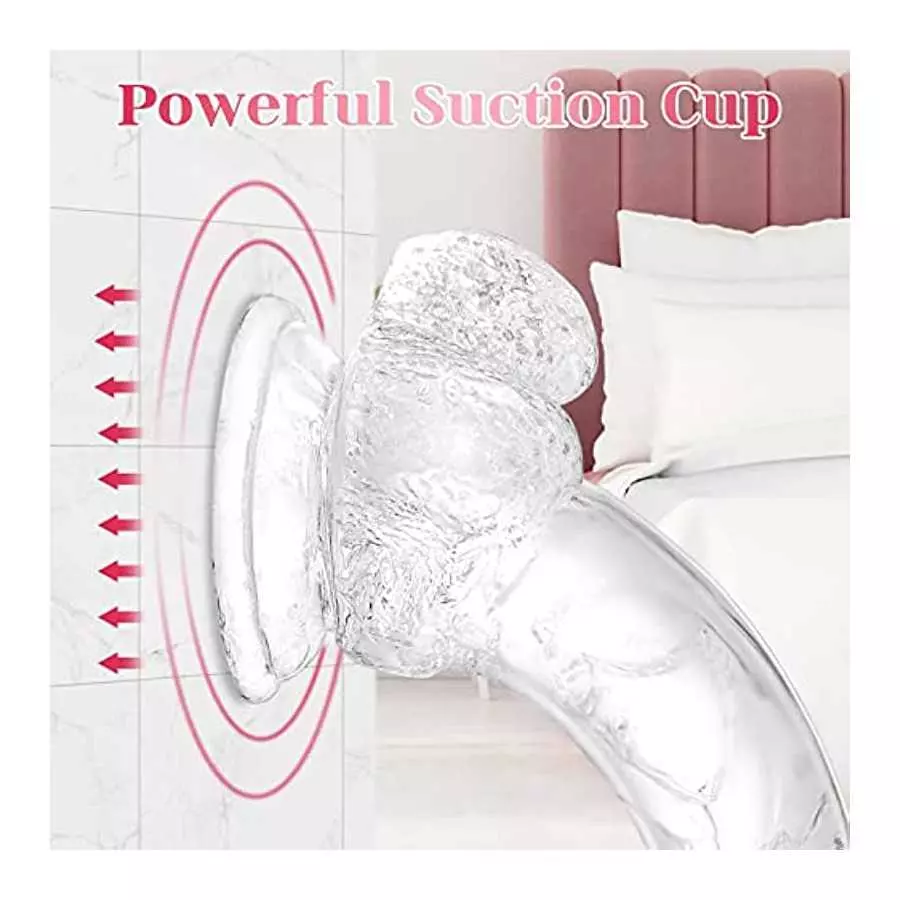7.3 inch Soft Realistic Dildo, Human Safety Material, with Powerful Suction Cups, Suitable for Women/Men/Gay, Adult Toys for Wom