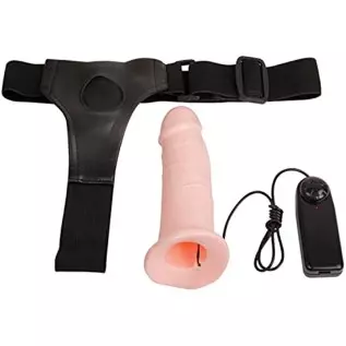 Strap-On Vibrating Dildo, Wearable Realistic Dildos with Remote Control Hollow Shaft Vibration Adult Sex Toys for Men Strap-On Vibrating Dildo, Wearable Realistic Dildos with Remote Control Hollow Shaft Vibration Adult Sex Toys for Men