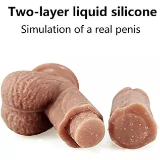 9 Inch Silicone Realistic Dildo Soft Large Dildos for Women with Strong Suction Cup for Hands-Free, Flexible Lifelike Dual Densi