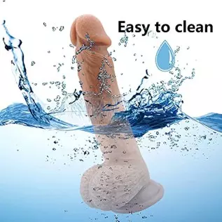 9 Inch Silicone Realistic Dildo Soft Large Dildos for Women with Strong Suction Cup for Hands-Free, Flexible Lifelike Dual Densi