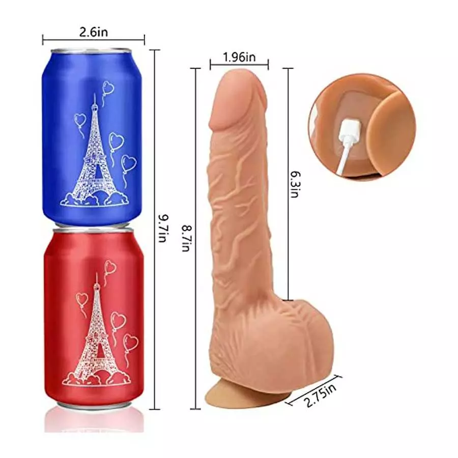 8.7"Thrusting Dildo Vibrator Sex Toys for Women Rotating Dildos with 35 Modes Adult Toys, CKSOHOT Remote Control Vibrators, G Sp