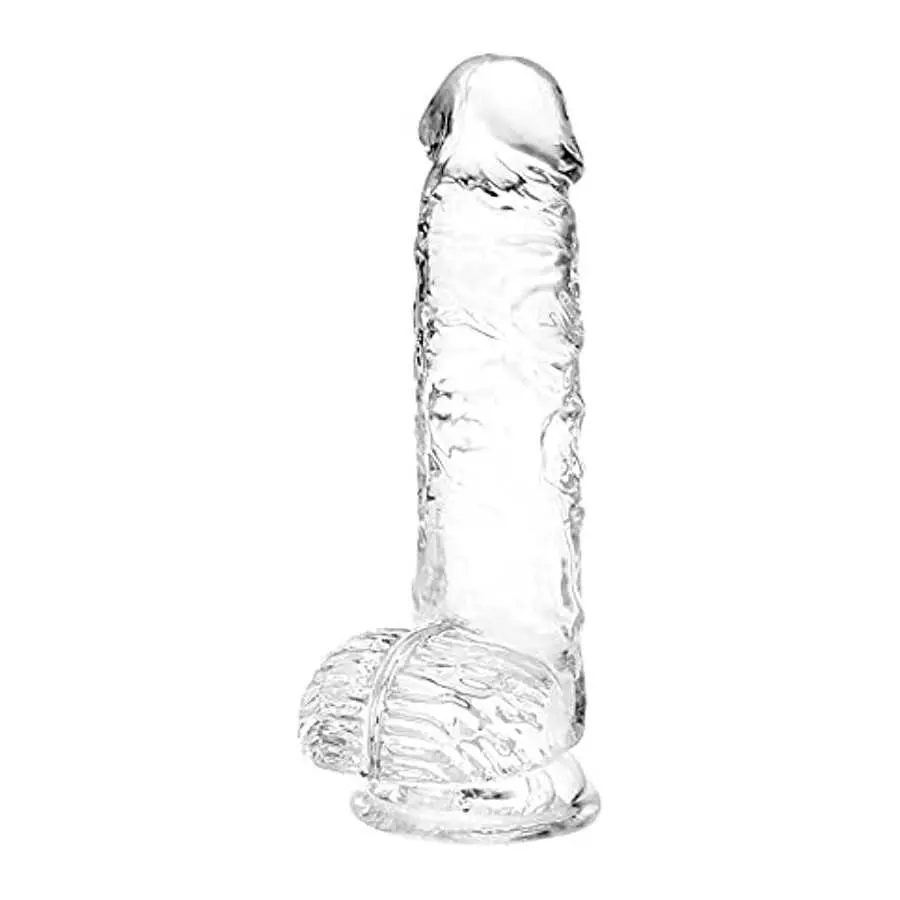 Realistic Dildo G Spot Stimulator- 8.2" Big Dildos with Suction Cup Adult Sex Toy for Women/Men/Gay, Flexible Clear Dildo for Wo Realistic Dildo G Spot Stimulator- 8.2" Big Dildos with Suction Cup Adult Sex Toy for Women/Men/Gay, Flexible Clear Dildo for Wo