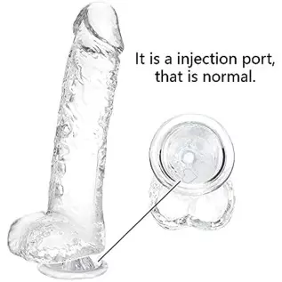 Realistic Dildo G Spot Stimulator- 8.2" Big Dildos with Suction Cup Adult Sex Toy for Women/Men/Gay, Flexible Clear Dildo for Wo Realistic Dildo G Spot Stimulator- 8.2" Big Dildos with Suction Cup Adult Sex Toy for Women/Men/Gay, Flexible Clear Dildo for Wo