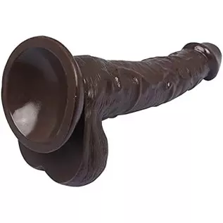 10 inch Realistic Dildos, Big Lifelike Huge Penis with Strong Suction Cup for Hand-Free Play Vagina G-spot Anal Simulate, Brown 10 inch Realistic Dildos, Big Lifelike Huge Penis with Strong Suction Cup for Hand-Free Play Vagina G-spot Anal Simulate, Brown