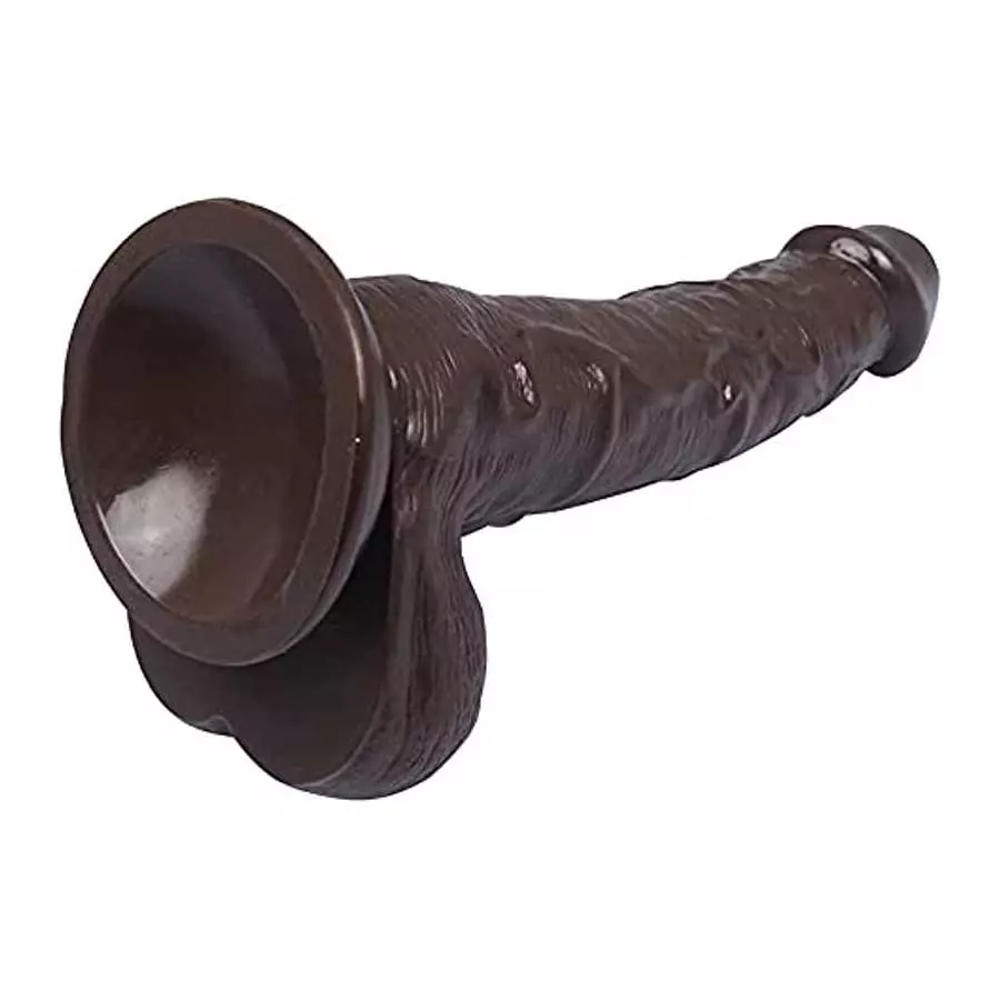 10 inch Realistic Dildos, Big Lifelike Huge Penis with Strong Suction Cup for Hand-Free Play Vagina G-spot Anal Simulate, Brown