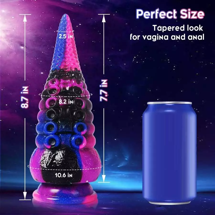 Tentacle Realistic Dildo for Women: 8.7" Big Anal Dildo with Strong Suction Cup, Huge Monster Liquid Silicone Anal Plug Prostate