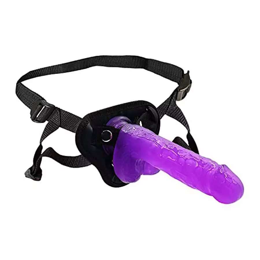 Strap on Dildo with Harness, Wearable Realistic Silicone Dildo Adult Sex Toy for Female Masturbation Women Lesbian Couples and G Strap on Dildo with Harness, Wearable Realistic Silicone Dildo Adult Sex Toy for Female Masturbation Women Lesbian Couples and G