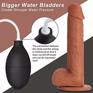 Realistic Squirting Dildo Ejaculating Penis for Beginners with Strong Suction Cup for Hands-Free Play,Soft Dildo with Curved Sha Realistic Squirting Dildo Ejaculating Penis for Beginners with Strong Suction Cup for Hands-Free Play,Soft Dildo with Curved Sha