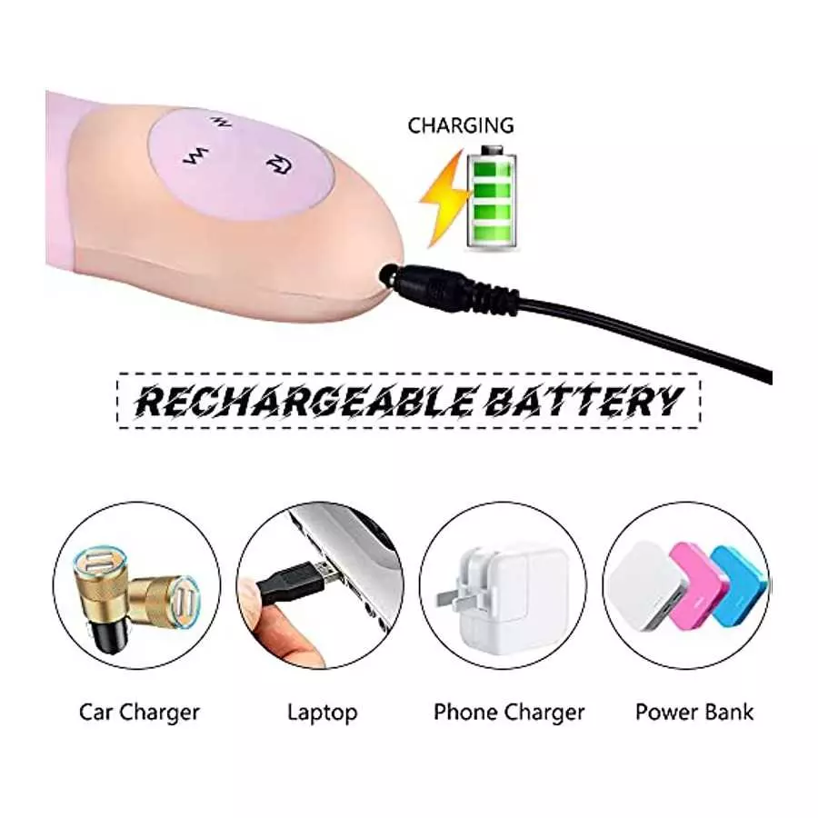 YNFKEHL G—Spot Vibrator for Vagina Stimulation, Ultra Soft Bendable Rechargeable Dildo Vibrator with 9 Vibration Patterns-Adult 