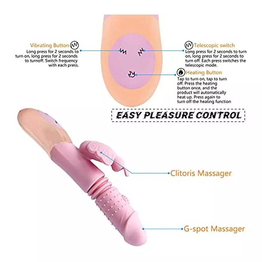 YNFKEHL G—Spot Vibrator for Vagina Stimulation, Ultra Soft Bendable Rechargeable Dildo Vibrator with 9 Vibration Patterns-Adult 