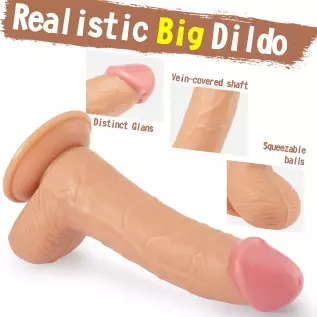 Realistic Dildo for Women, 8.5 inch Adult Sensory Toys Sex Dildo with Suction Cup Body-Safe Material Big Dildos Adult Sex Toys f Realistic Dildo for Women, 8.5 inch Adult Sensory Toys Sex Dildo with Suction Cup Body-Safe Material Big Dildos Adult Sex Toys f