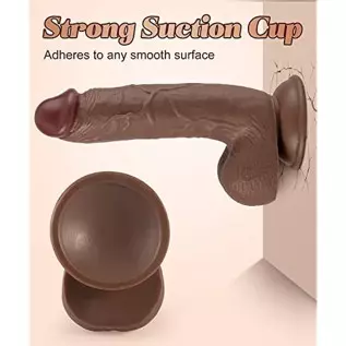 8.7 inch Realistic Dildo, Lifelike Huge Penis with Strong Suction Cup for Hands-free Play, G-Spot Stimulation Dildo Adult Sex To 8.7 inch Realistic Dildo, Lifelike Huge Penis with Strong Suction Cup for Hands-free Play, G-Spot Stimulation Dildo Adult Sex To