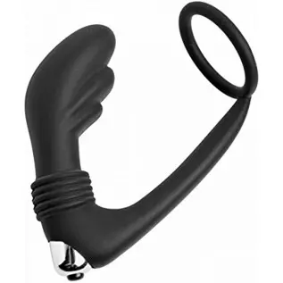 Master Series Prostatic Play Nova Silicone Cock Ring and Prostate Vibe, Assorted (ae425)