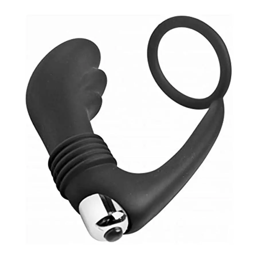 Master Series Prostatic Play Nova Silicone Cock Ring and Prostate Vibe, Assorted (ae425)